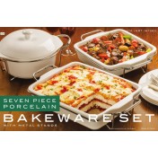 7 piece Porcelain Bakeware Set B